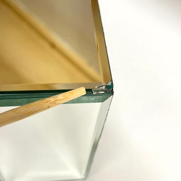 Tahari Home Beveled Mirrored Jewelry Box with Rhinestones - Picture 5 of 7